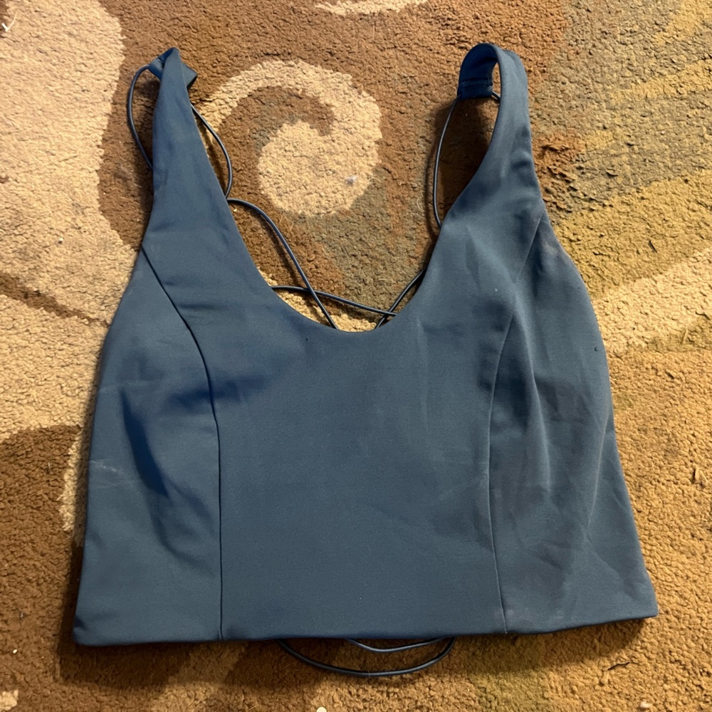 Sleek Charcoal Sports Bra